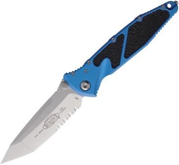 Microtech Socom Elite T\E Linerlock Pocket Knife Blue - MCT16111BL